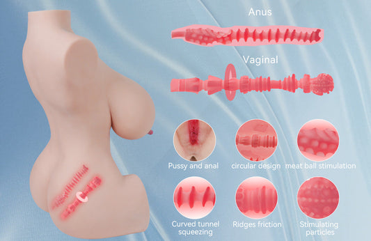 Love Doll Fake Ass Masturbator Realistic Pussy Anus Butt Sex Torso Toy
