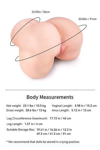 Tantaly Louise Fair 3.0 23.1LB Rrealistic Doggy Style ASS Sex Doll