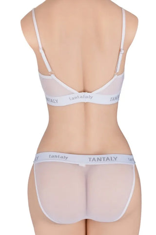 Tantaly Gauze PE Style Underwear Set L Size Transparent White Net